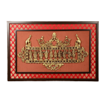 Pure Brass Dashavatar Wall Hanging | 21.5" Premium Wood & Fabric Frame | 7.85kg Artistic Masterpiece | Sacred Wall Decor | Jaipurio